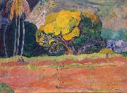 Paul Gauguin At the Foot of a Mountain France oil painting artist